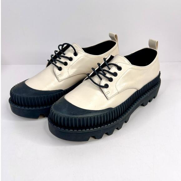 SALT AND CHOCOLATE  Size 7 Round Toe Platform Derby Shoes - Picture 2 of 16